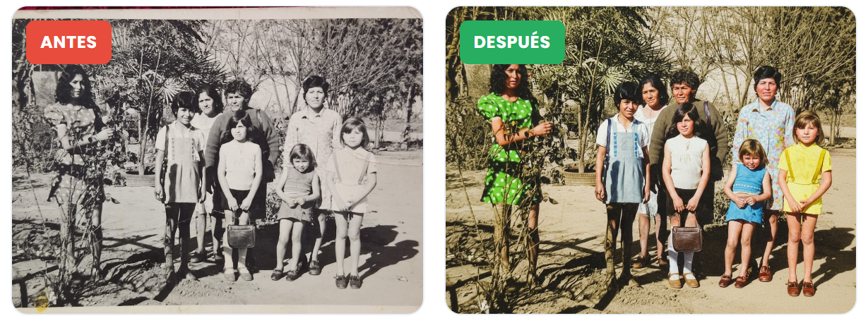 Fotografía restaurada - Crono Studio